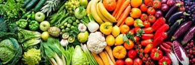 Close-up of fresh, colorful vegetables